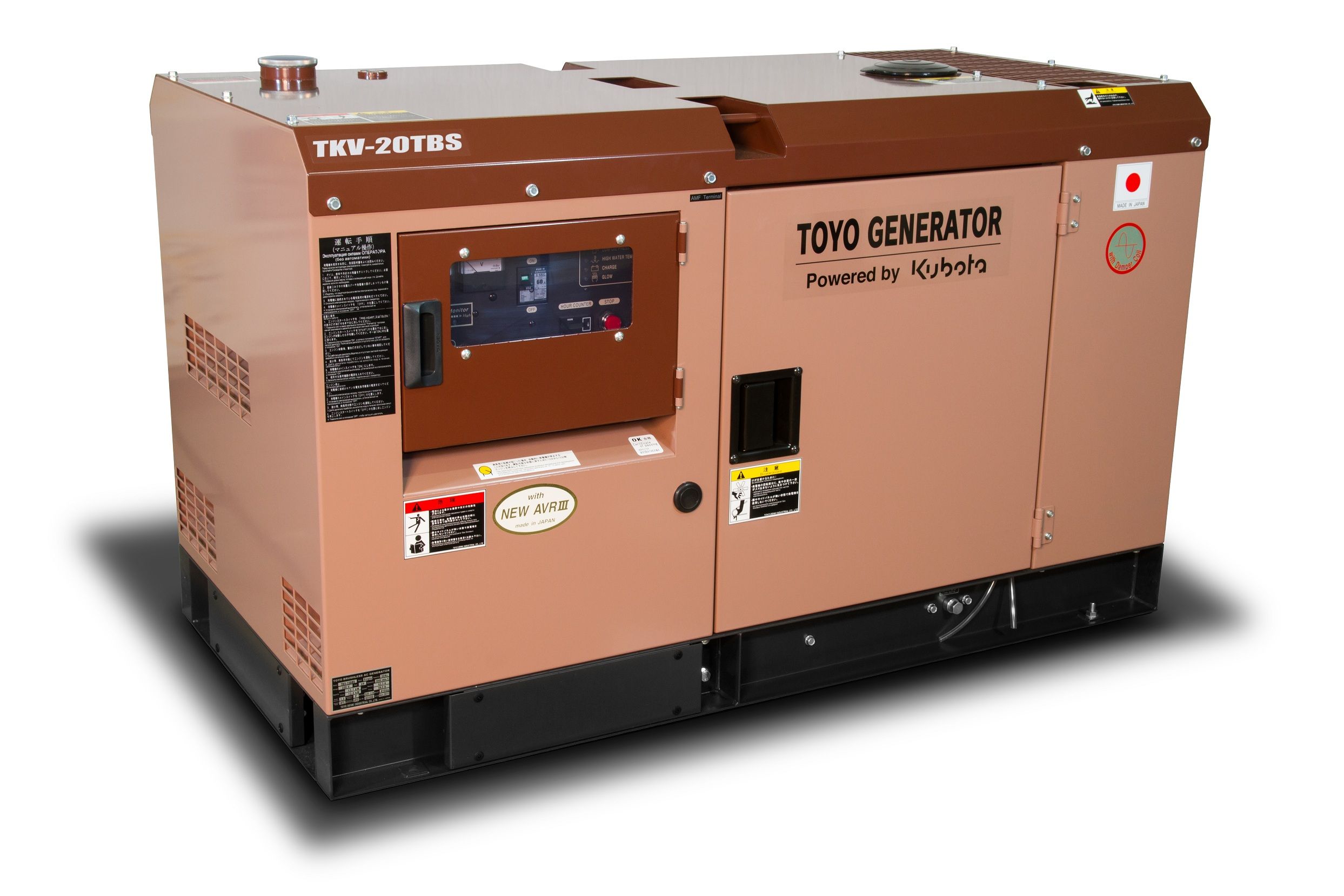 Дизельный генератор Toyo TKV-20TBS