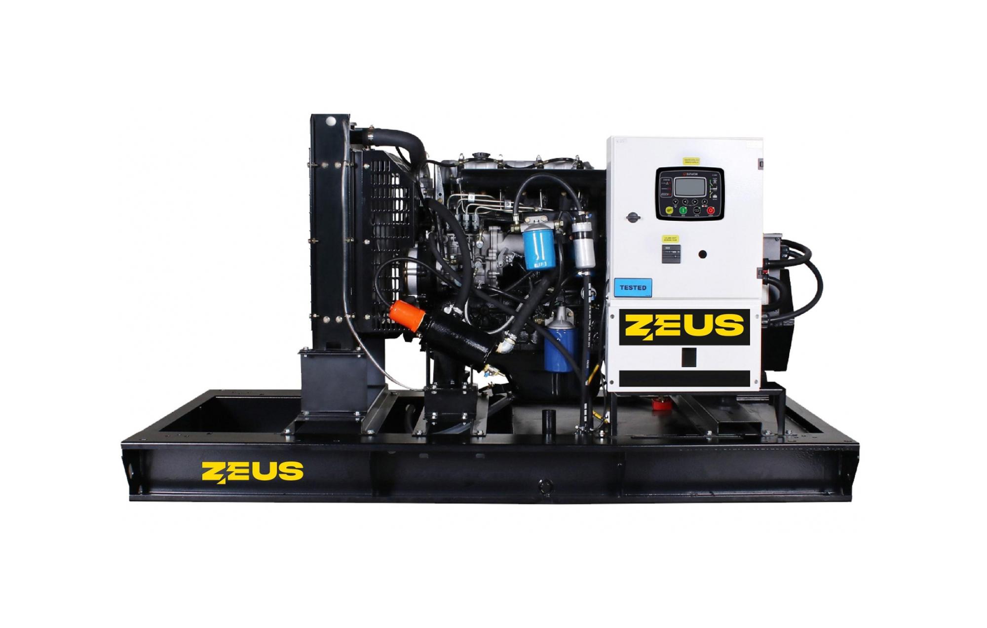 Дизельный генератор ZEUS AD200-T400R открытый с АВР
