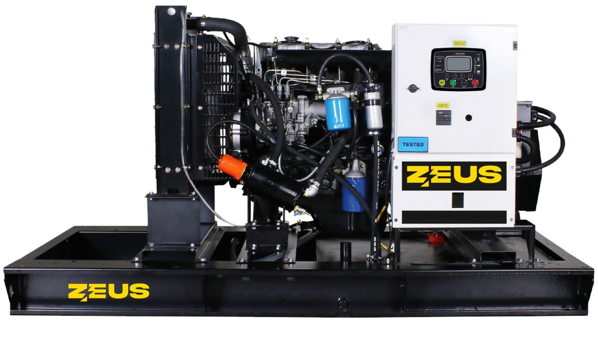 Дизельный генератор ZEUS AD110-T400C в кожухе