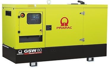 Дизельный генератор Pramac GSW 80 I в кожухе с АВР