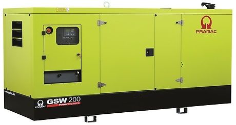 Дизельный генератор Pramac GSW 200 P в кожухе