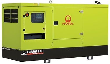 Дизельный генератор Pramac GSW 110 I в кожухе